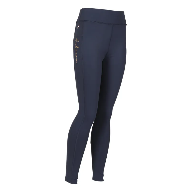 Aubrion Young Rider Team Non-Stop Tights - Navy